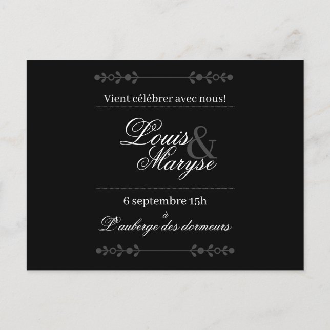 Wedding invitation | Share (Front)