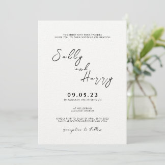 Wedding Invitation Simple