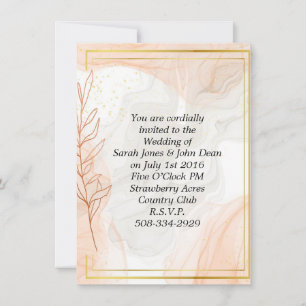 Wedding invitation simple