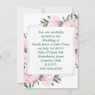 Wedding invitation simple