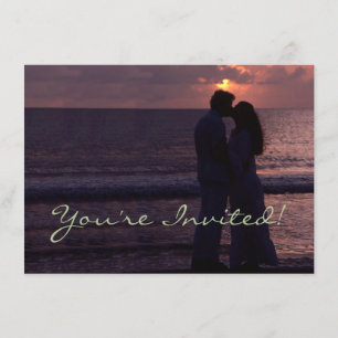 Wedding Invitation Simple Template Custom Photo