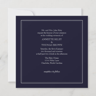 Wedding Invitation | Simply |dblgry