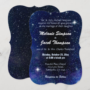 Wedding Invitation Starry Night