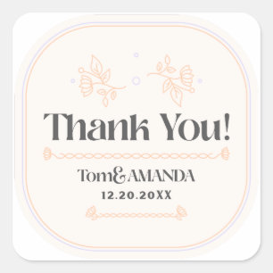 Wedding Invitation Sticker 