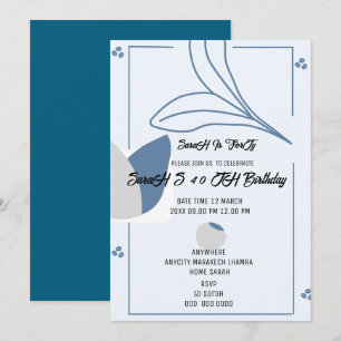 Wedding Invitation Suite Light Blue, French Blue W