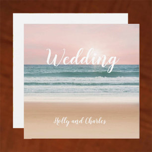 Wedding Invitation. Sun, sand, sea and sky. Invitation