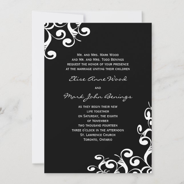 Wedding Invitation Template (Front)