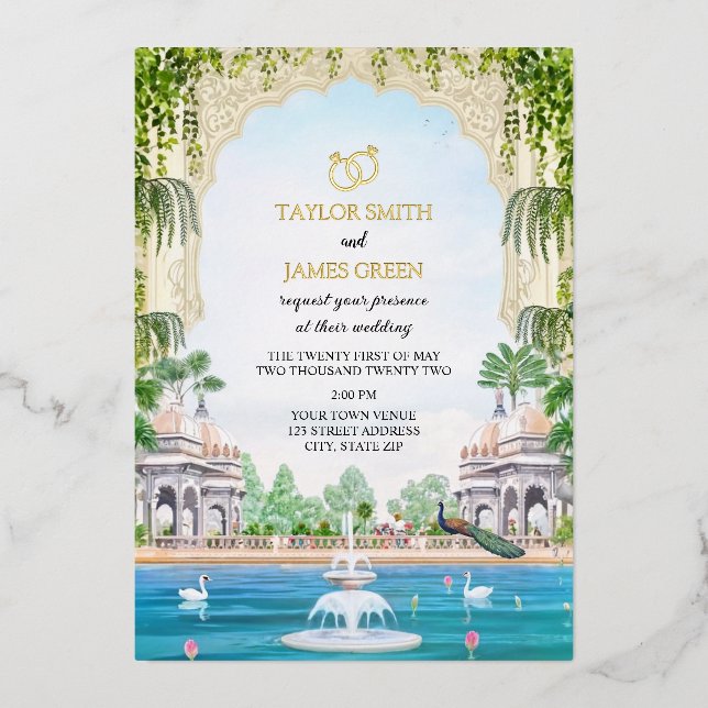 Wedding Invitation Template  | Engagement   (Front)
