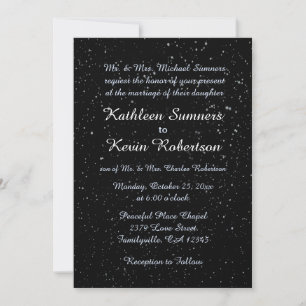 Wedding Invitation Template   Starry Night