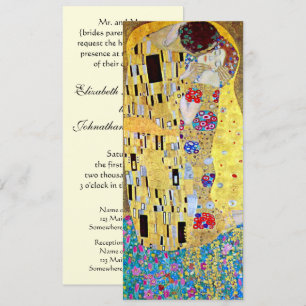 Wedding Invitation; The Kiss by Gustav Klimt Invitation