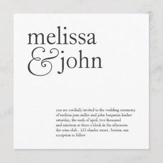 Wedding Invitation | These two