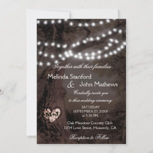 Wedding Invitation Tree of Lights
