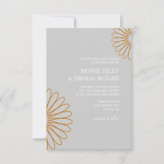 Wedding Invitation | Two Flowers |gr