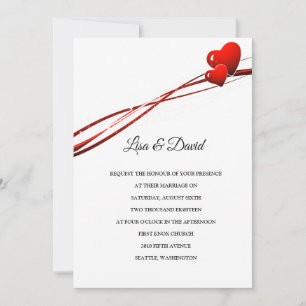 Wedding Invitation-Two Hearts Invitation