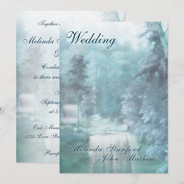 Wedding Invitation | Waterfall Country (Front/Back)