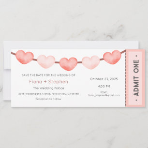Wedding Invitation, Wedding Ceremony Reception Invitation