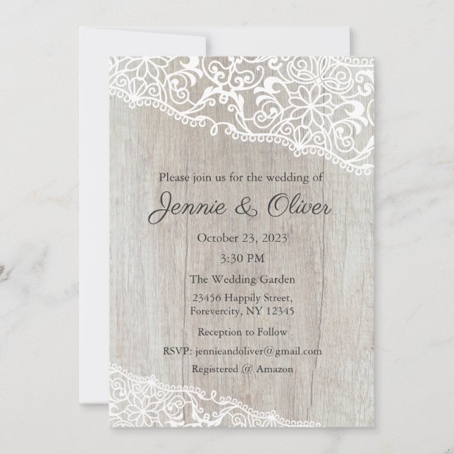 Wedding Invitation, Wedding Stationary, Bride Invitation (Front)