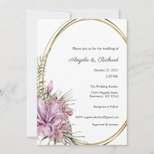 Wedding Invitation, Wedding Stationary, Bride Invitation