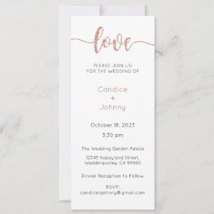 Wedding Invitation, Wedding Stationary, Heart Invitation