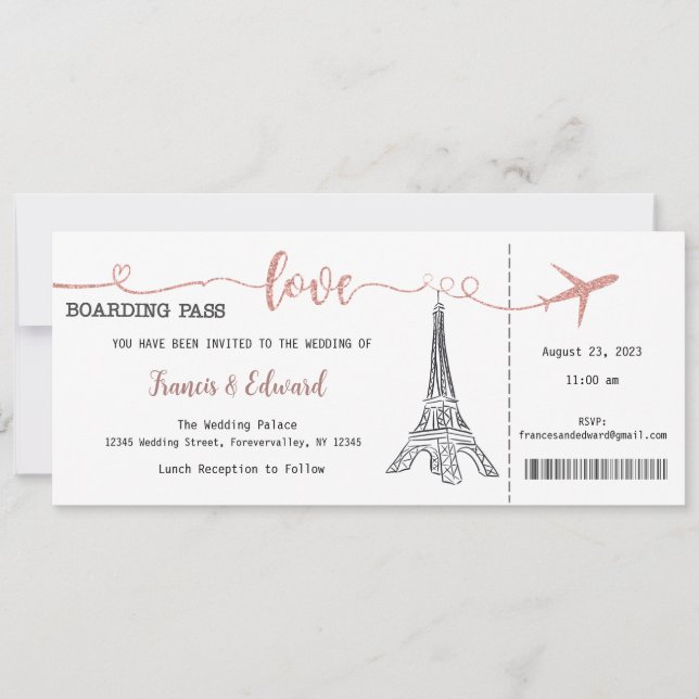 Wedding Invitation, Wedding Stationary, Love Invitation (Front)