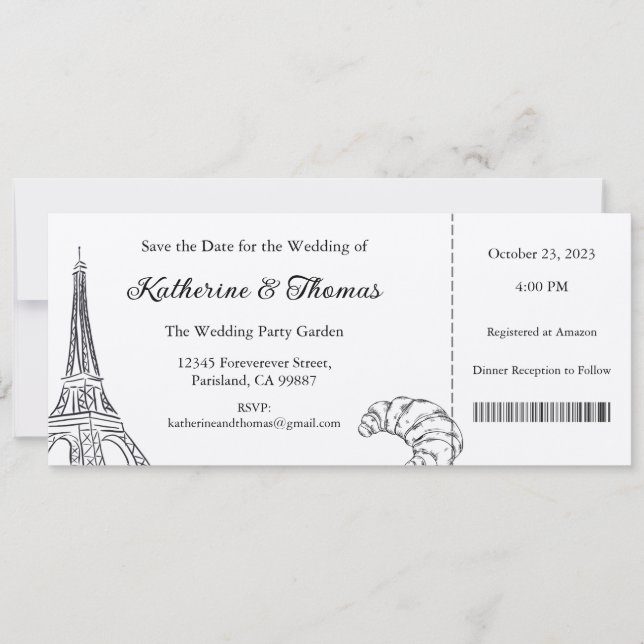 Wedding Invitation, Wedding Stationary, Love Invitation (Front)