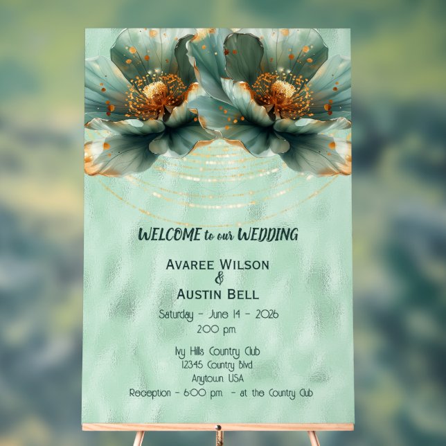 Wedding Invitation Welcome Acrylic Sign (Neutral)