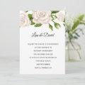 Wedding Invitation-White Roses Invitation | Zazzle
