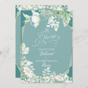 Wedding Invitation   Wildflowers and Berries