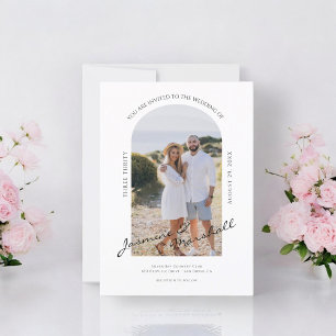Wedding Invitation With Photo Template Editable