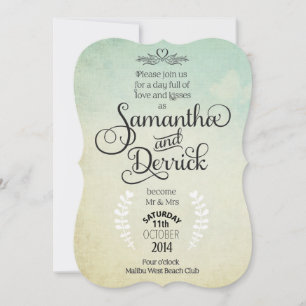 Wedding Invitation with Poem