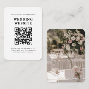 Wedding Invitation with QR code RSVP