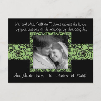 Wedding Invitation with Your Photo Postcard