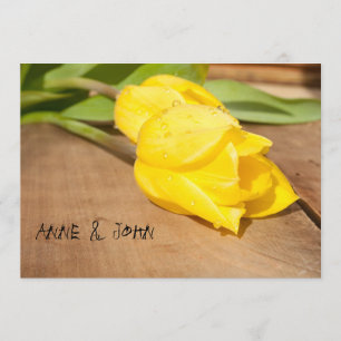 Wedding Invitation "Yellow Tulip"