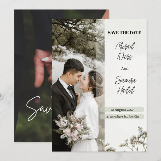 Wedding invitations (Front/Back)