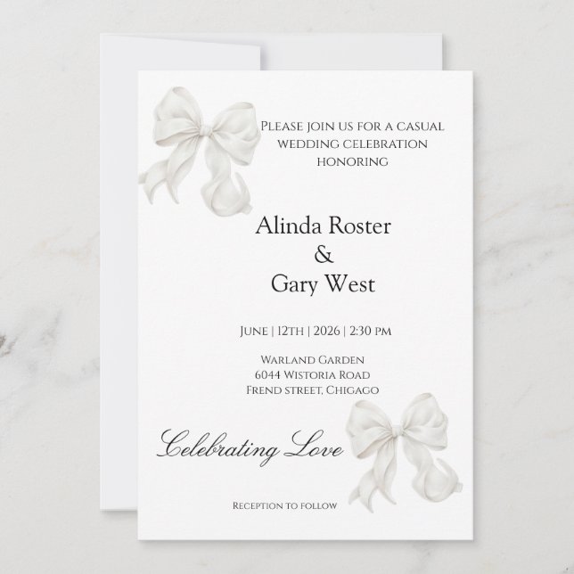 Wedding invitations (Front)