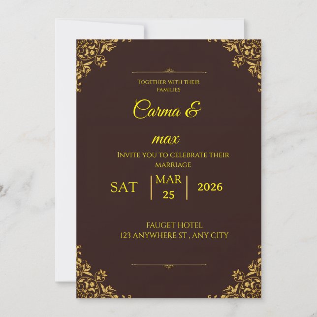 Wedding invitations  (Front)