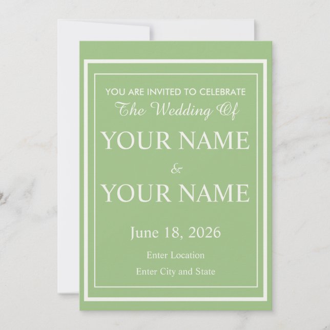 Wedding Invitations (Front)