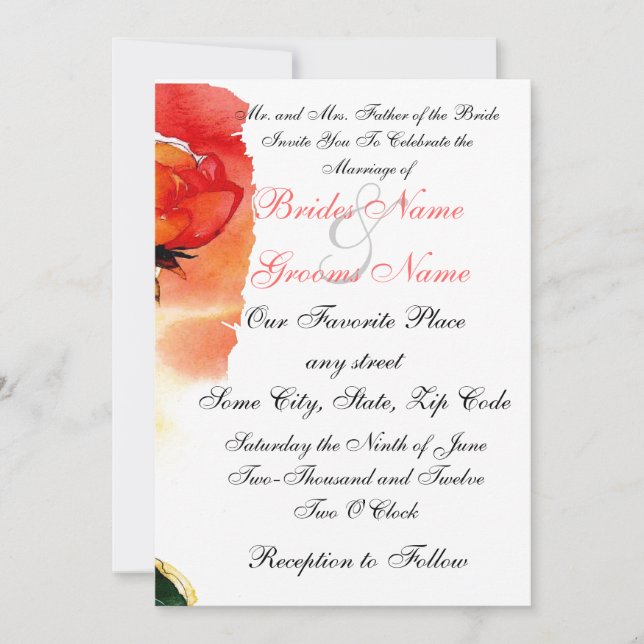 wedding invitations (Front)