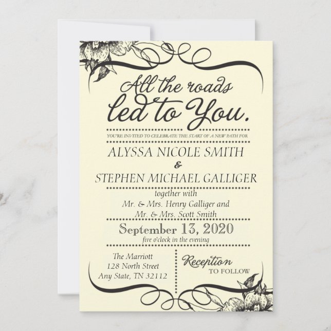 wedding invitations (Front)