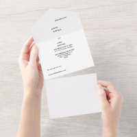 Wedding Invitations. All-in-One. Script
