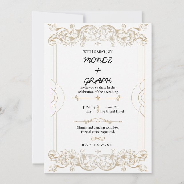 Wedding Invitations Art (Front)