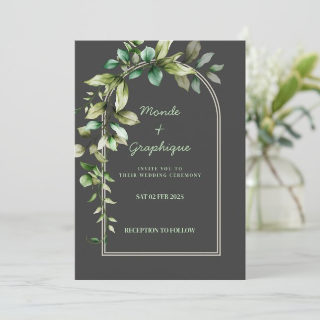 Wedding Invitations Art (Standing Front)