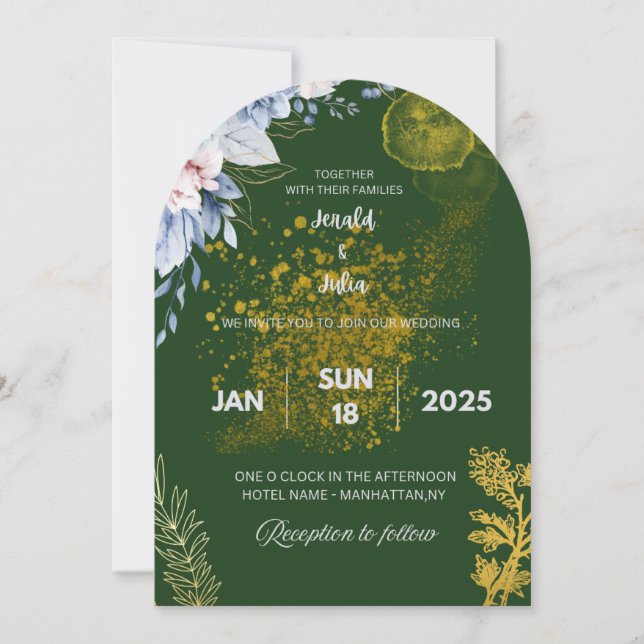 Wedding invitations card (Front)