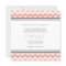 Wedding Invitations Coral Grey Chevron