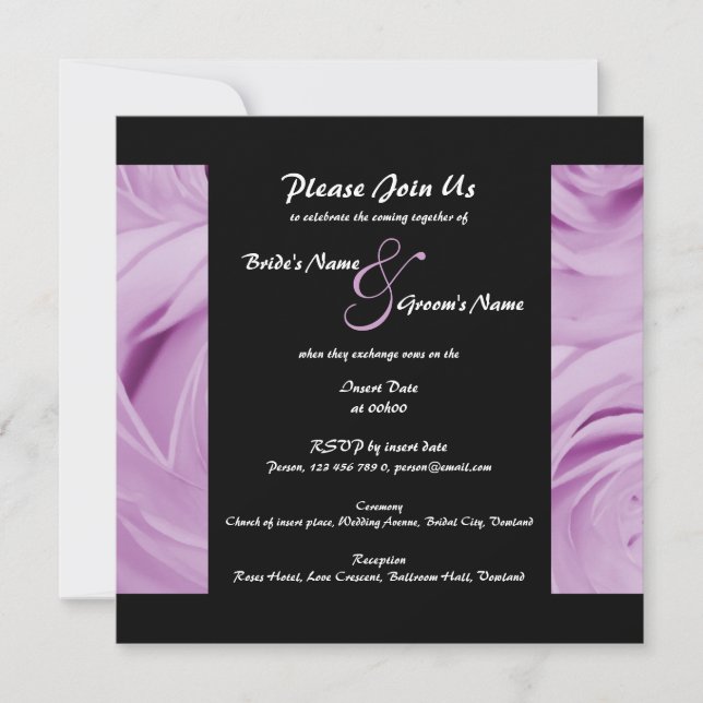 Wedding Invitations - customisable (Front)