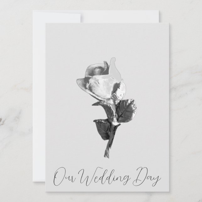 WEDDING INVITATIONS Flat Card ART&DESIGN STYLE (Front)