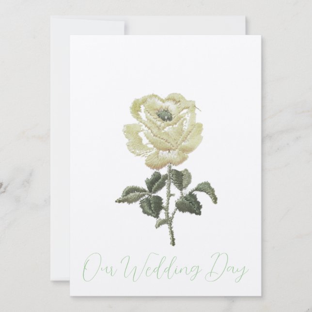WEDDING INVITATIONS Flat Card ART&DESIGN STYLE (Front)