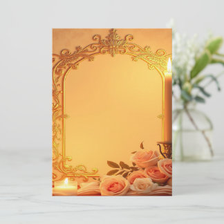 wedding invitations, gold foil design, blush pink invitation