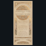 Wedding Invitations | Gold Nouveau Deco<br><div class="desc">Wedding Invitations | Vintage Gold Art Nouveau Art Deco,  with faux gold highlights over kraft background.</div>