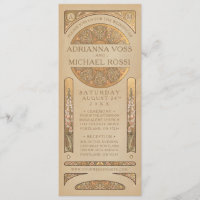 Wedding Invitations | Gold Nouveau Deco